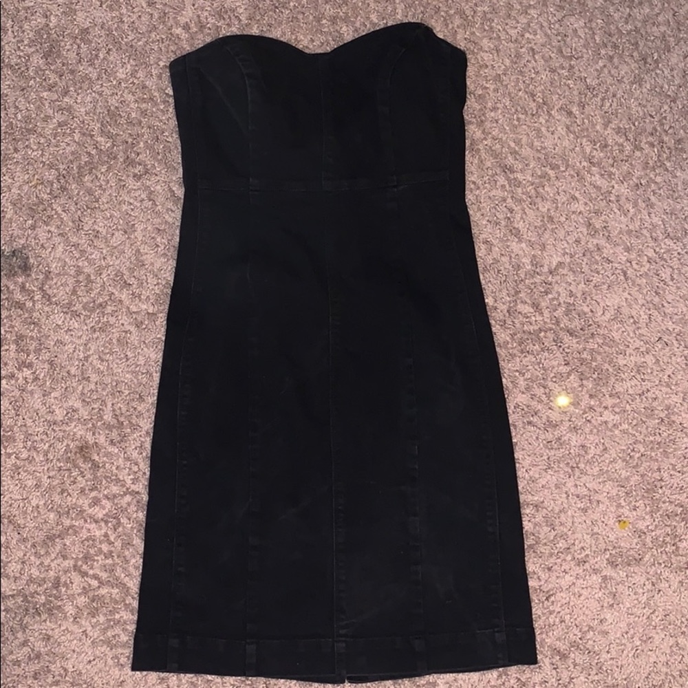 Gap black denim dress